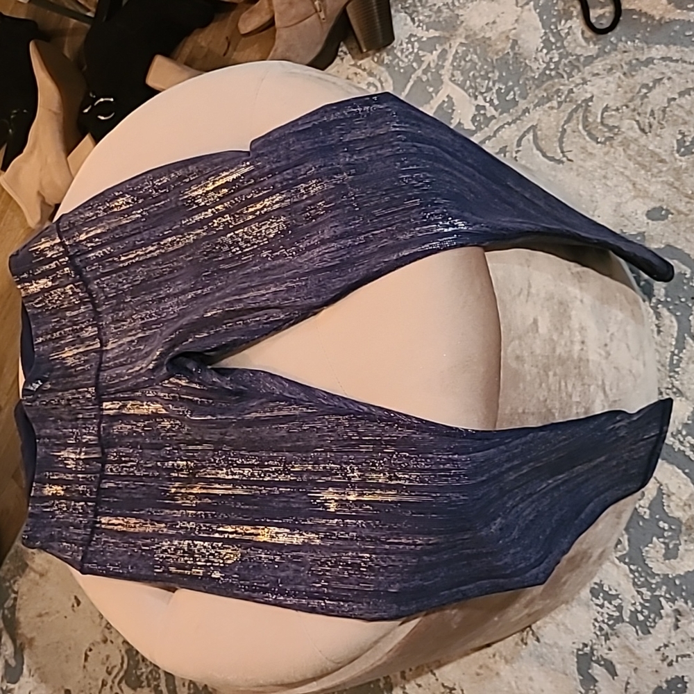 Blue and gold Victoria's secret knock out yoga pants